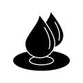 Dewdrop Glyph Style vector icon which can easily modify or edit