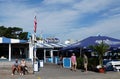 Dewey Beach, Delaware, U.S - August 8, 2023 - The front view of the famous Starboard restaurant and bar