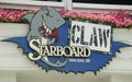 Dewey Beach, Delaware, U.S.A - July 4, 2023 - The Starboard Claw restaurant and bar sign