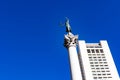 Dewey monument at union square, San francisco, California, USA, March 31, 2020 Royalty Free Stock Photo