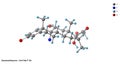 Dexamethasone C22H29FO5 Molecular Structure Diagram