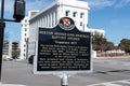 Dexter Avenue King Memorial Baptist Church sign Royalty Free Stock Photo