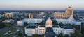 Dexter Avenue leads to the classic statehouse in downtown Montgomery Alabama