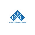 DFC letter logo design on BLACK background. DFC creative initials letter logo concept. DFC letter design.DFC letter logo design on Royalty Free Stock Photo
