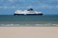 DFDS Ferry boat leaving Calais to go to England