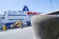 DFDS Ferry prepares to leave the harbour