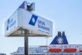 DFDS Ferry prepares to leave the harbour