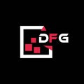 DFG creative minimalist letter logo. DFG unique vector initials alphabet letter logo design Royalty Free Stock Photo