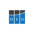 DFO letter logo design on WHITE background. DFO creative initials letter logo concept. DFO letter design.DFO letter logo design on Royalty Free Stock Photo