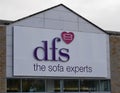 DFS the Sofa Expert shop frontage sign Royalty Free Stock Photo