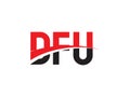 DFU Letter Initial Logo Design Vector Illustration Royalty Free Stock Photo