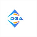 DGA abstract technology logo design on white background. DGA creative initials letter logo concept Royalty Free Stock Photo