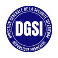DGSI symbol icon called general directorate for internal security in french language