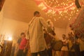 Dhaakis drummers performing during Durga Puja festival