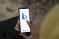 Dhaka, Bangladesh - 26 December 2023: Bing logo seen displayed on a smartphone.