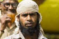 Dhaka, Bangladesh, February 24 2017: Portrait of a bearded Muslim