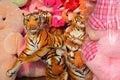 dhaka, Bangladesh, -march, 06, 2019 : dolls of royal bengal tiger