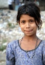 Dhaka, Bangladesh: A young girl in the streets of Dhaka