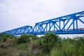 Dhaka to Bhanga railway Steel structure Rail Bridge Over the Arialkha River
