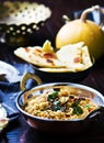 Dhal with pumpkin. Indian cuisine