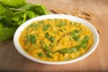 Dhal and spinach curry Sri Lankan style recipe Royalty Free Stock Photo