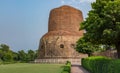 Dhamekh Stupa brick structure at Sarnath, Varanasi, India