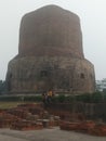 Dhamekh stupa Buddhist temple in Varanasi,India