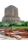 Dhamekh Stupa & Panchaytan Ruins in Sarnath, India