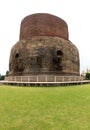 Dhamekh Stupa, Sarnath photograph stitched vertically Royalty Free Stock Photo