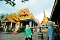 Dhamikarama Burmese Temple Royalty Free Stock Photo