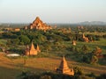 Dhammayan Gyi Temple on the sunset in Bagan Royalty Free Stock Photo