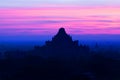 Dhammayangyi pagoda at sunset in Bagan Archaeological zone, Myanmar