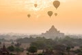 Dhammayangyi temple The biggest Temple in Bagan with balloons Royalty Free Stock Photo