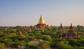 Dhammayazika Pagoda at sunset, Bagan, Myanmar Royalty Free Stock Photo