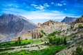 Dhankar Gompa. India. Spiti Valley Royalty Free Stock Photo