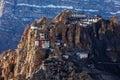 Dhankar monastry perched on a cliff in Himalayas, India Royalty Free Stock Photo