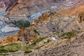 Dhankar monastry perched on a cliff in Himalayas, India Royalty Free Stock Photo