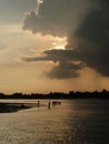 Dharla River silhouette Bangladesh