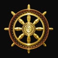 Dharma golden buddhism symbol