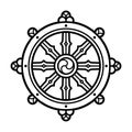 Dharma Wheel symbol