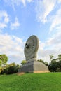 Dharmacakra or the wheel of doctrine at Phutthamonthon,Nakhon Pathom Province ,Thailand. Royalty Free Stock Photo