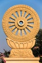 Dharmachakra, Wheel of Life, Laterite Stone at Wat Phra That Pha Sorn Kaew - Phetchabun, Thailand