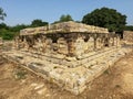 Dharmarajika complex view of small stupa in buddhist heritage taxila Royalty Free Stock Photo