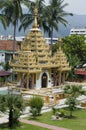 Dharmikarama burmese temple Royalty Free Stock Photo