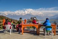 Dhaulagiri mountain from Gorepani village Royalty Free Stock Photo