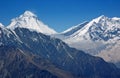 Dhaulagiri - mountain in Himalaya. 8,167 meters. Royalty Free Stock Photo