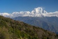 Dhaulagiri mountain peak view, Ghorepani village, ABC, Pokhara,