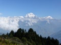 Dhaulagiri range from Poon Hill, Nepal Royalty Free Stock Photo