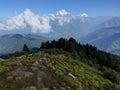 Dhaulagiri range from Poon Hill, Nepal Royalty Free Stock Photo