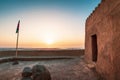 Dhayah Fort in north Ras Al Khaimah United Arab Emirates at sunset